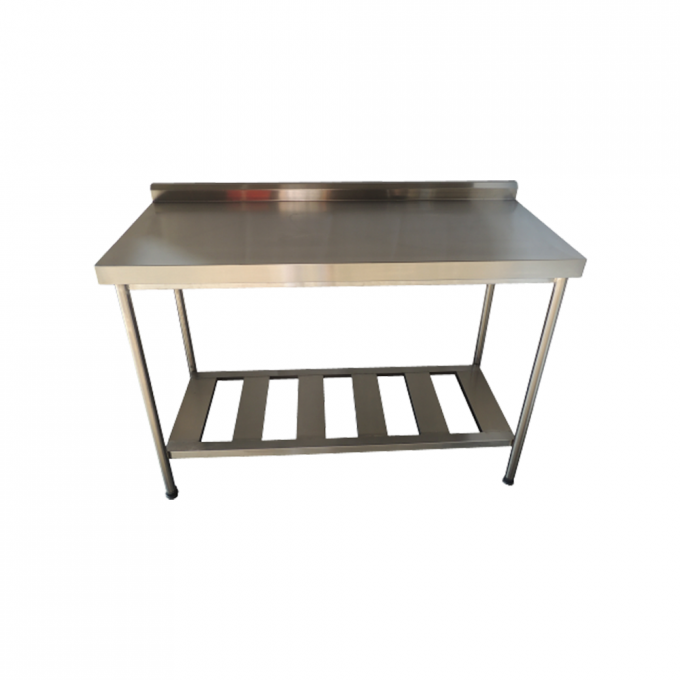 MESA DE PAREDE COM 1 PRATELEIRA GRADEADA