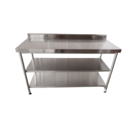 MESA DE PAREDE COM 2 PRATELEIRAS LISAS